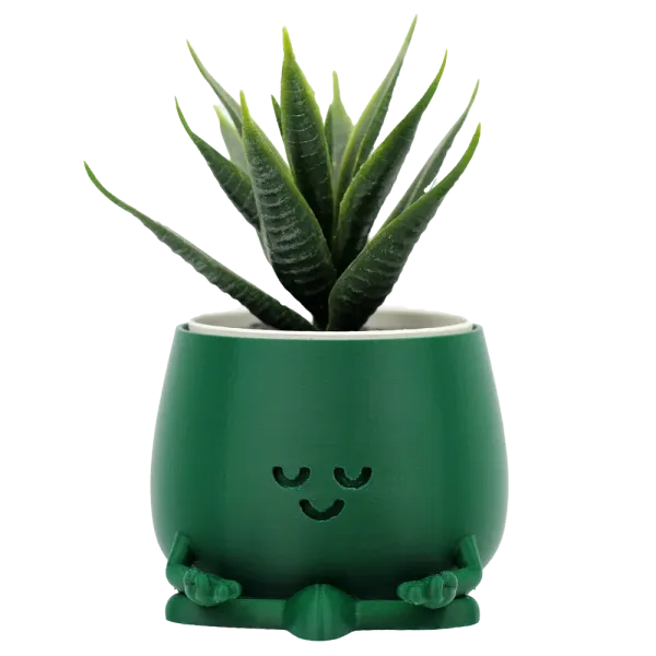 Happy Pot - Zen | Meditativer Pflanztopf aus nachhaltigem PLA+