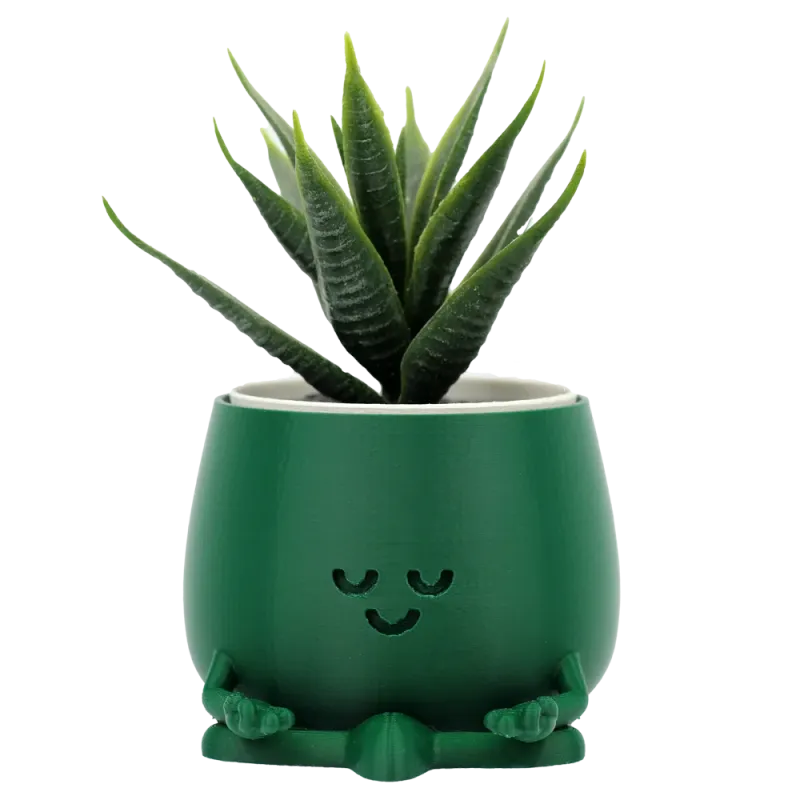 Happy Pot - Zen | Meditativer Pflanztopf aus nachhaltigem PLA+