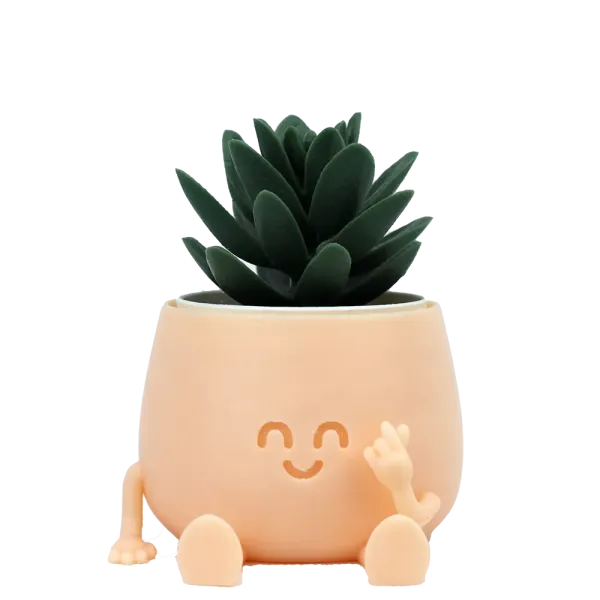 Happy Pot - Love | Pflanztopf mit K-Heart Geste aus nachhaltigem PLA+