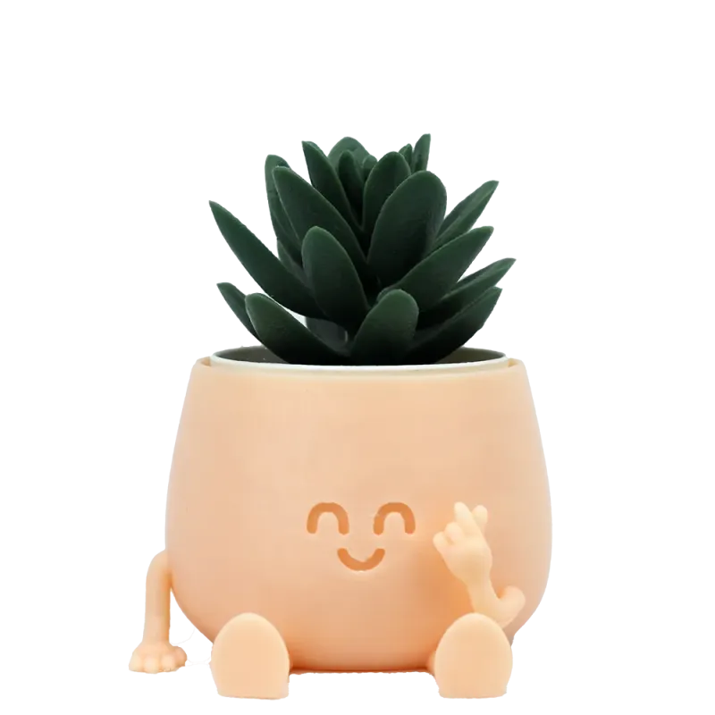 Happy Pot - Love | Pflanztopf mit K-Heart Geste aus nachhaltigem PLA+