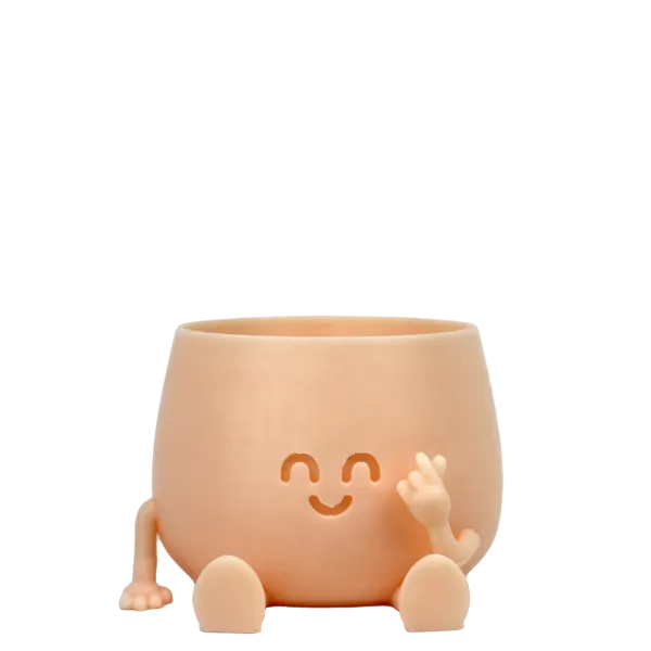 Happy Pot - Love | Pflanztopf mit K-Heart Geste aus nachhaltigem PLA+