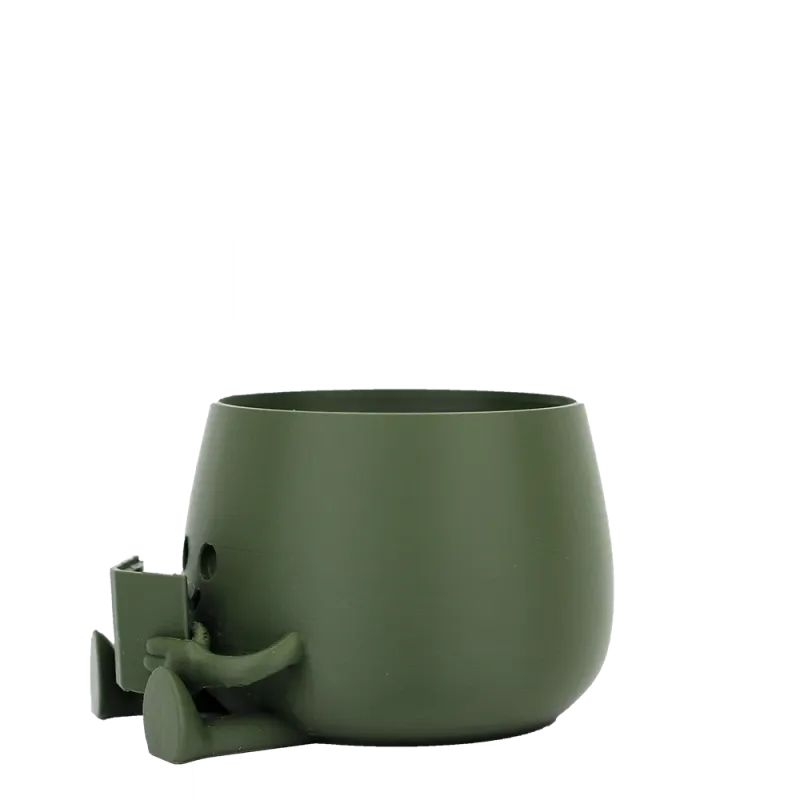 Happy Pot - Bookworm | Pflanztopf für Leseratten aus nachhaltigem PLA+