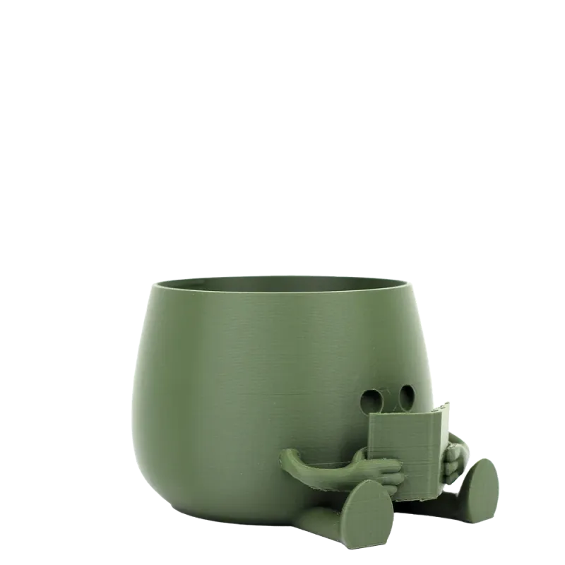 Happy Pot - Bookworm | Pflanztopf für Leseratten aus nachhaltigem PLA+