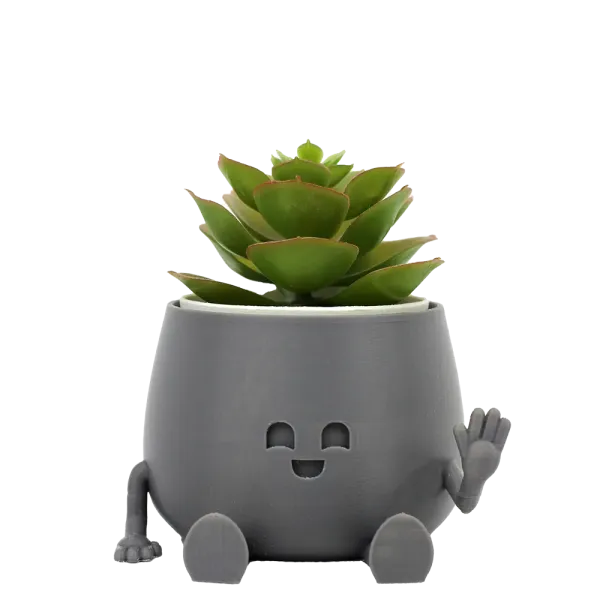 Happy Pot - Hey ya | Freundlicher Pflanztopf aus nachhaltigem PLA+